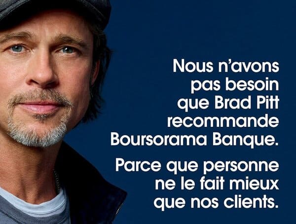 Boursorama Brad Pitt